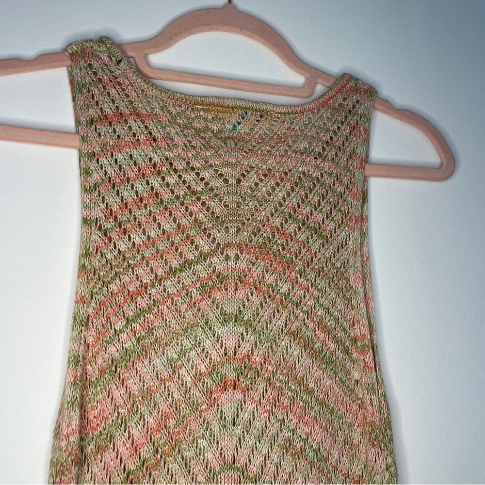 C&C California Knit Chevron Dress | Sleeveless | Earthy Tones | Size M